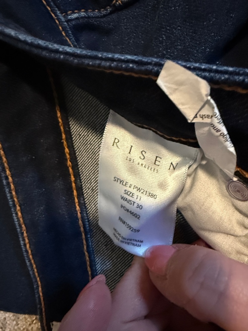 Women's Dark Blue Bootcut Jeans - Picture 3 of 4